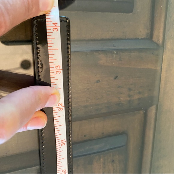 Yves Saint Laurent Patent Gray Leather Belt - Picture 13 of 13